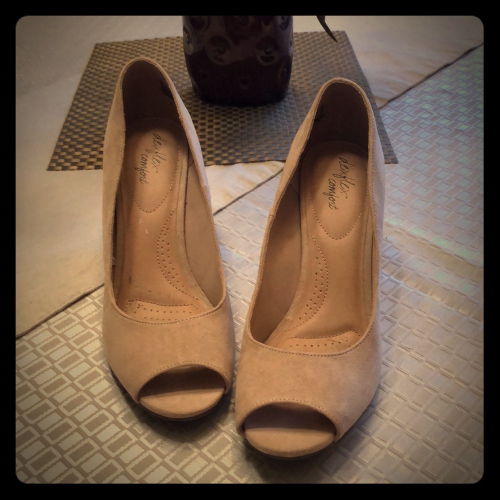 Dexflex Comfort Open Toe heels .... Size 11